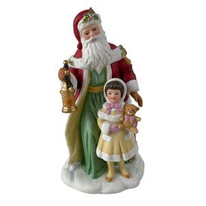 Avon Fine Collectibles 1995 Santa Claus Porcelain Figure Christmas Vintage